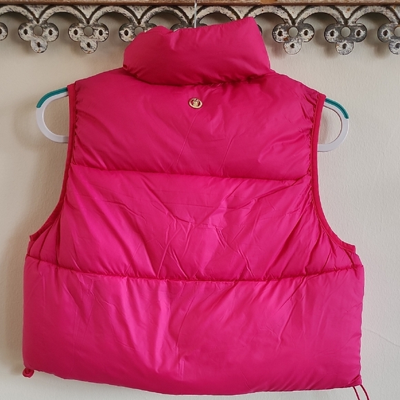 NWT Simply Southern Pink Puffer Vest, Medium - Picture 7 of 12
